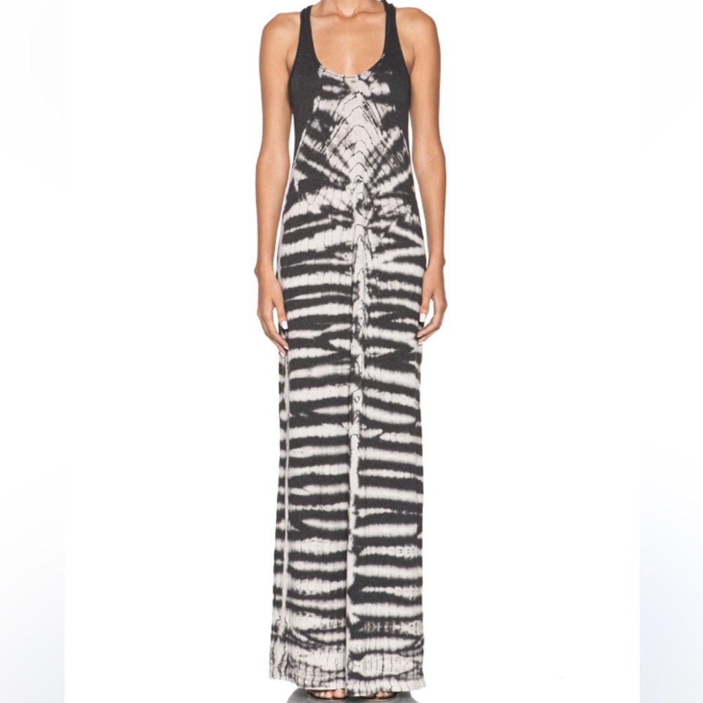 Raquel Allegra Black and White Maxi Dress